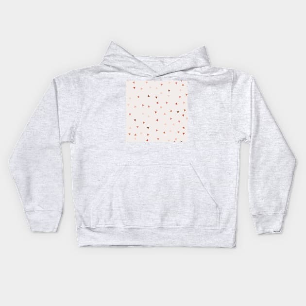 Scattered Triangle Pattern Kids Hoodie by StylishTayla